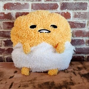Gudetama Deluxe Lazy Egg In Shell Soft Plush Pillow Toy
